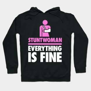 Stuntwoman Fractured Broken Hand Get Well Gift Hoodie